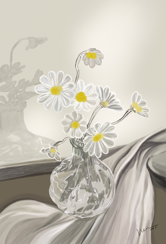 Glass Chrysanthemum Reflection 《玻菊照影》